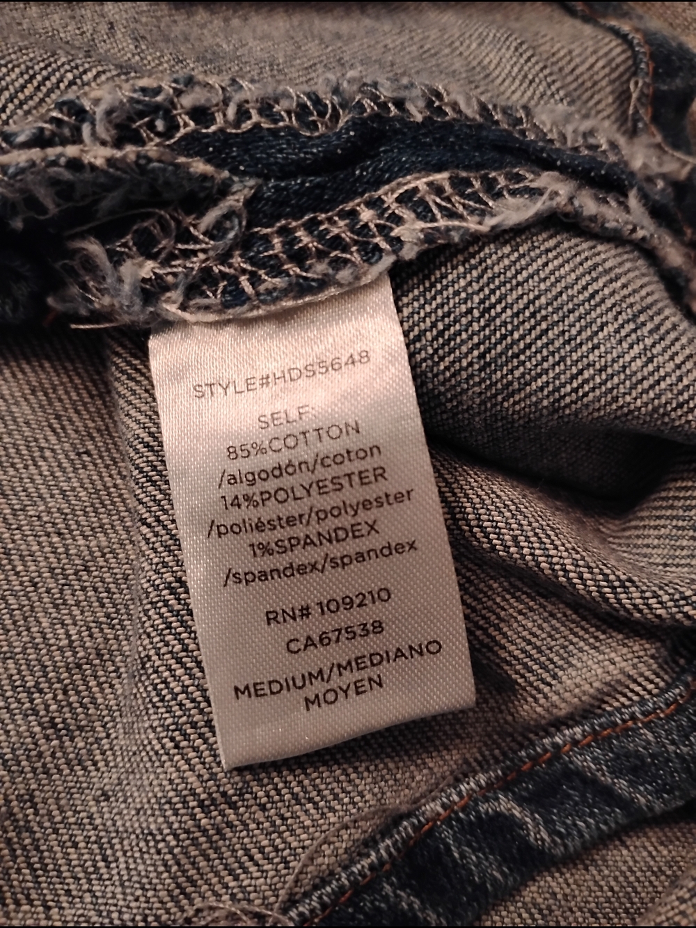 Denim Mini Skort - Blue Side Zipper - Picture 4 of 8